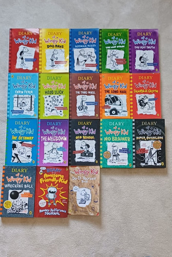 Diary wimpy kid book set - of,